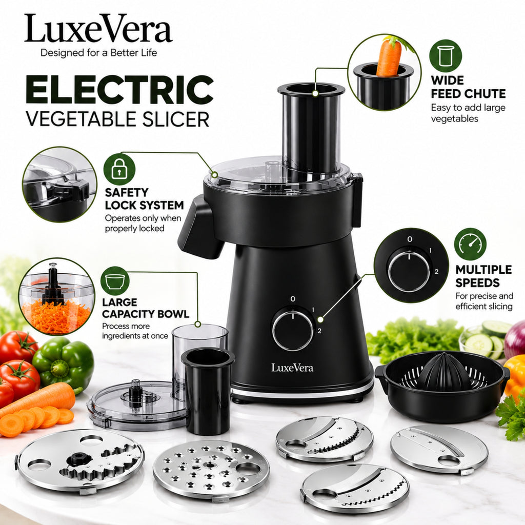 Multi-Function Vegetable Slicer, Shredder & Grater